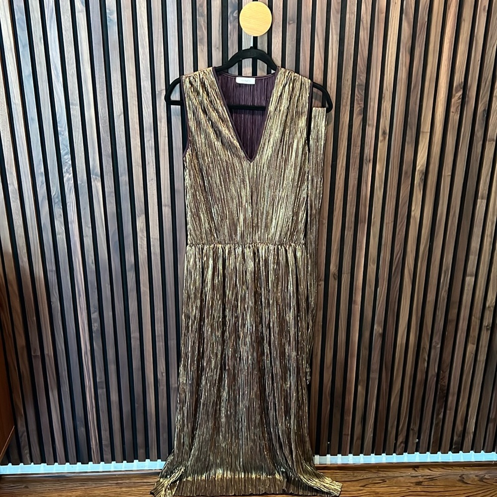 NEW Max&Co metallic long dress